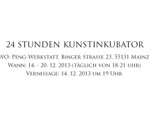 24 Stunden Kunstinkubator @ PENG