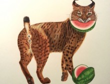 MarieHamm_Luchs mit Melone