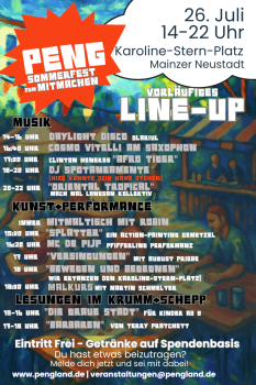 PENG-Sommerfest LineUp